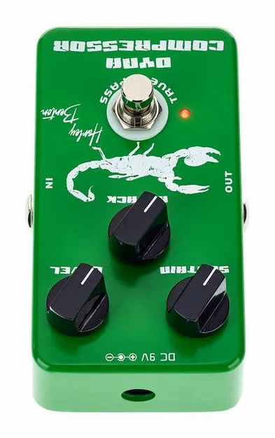 Harley Benton Dynamic Compressor, manopole viste dall'alto