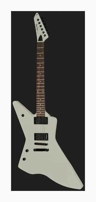 Harley Benton EX-84 LH Modern WH, paletta con meccaniche e logo