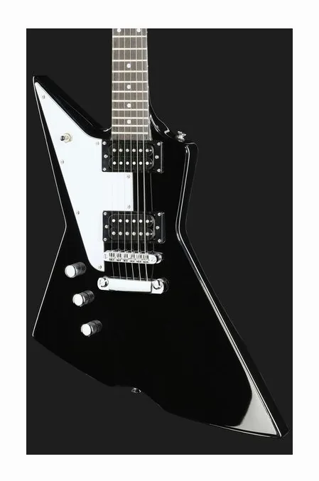 Harley Benton Extreme-76LH BK, corpo e verniciatura in primo piano