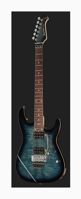 Harley Benton Fusion-III HH FR EB FBLB, pickup e manopole dei controlli