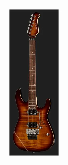 Harley Benton Fusion-III HH FR EB FBB w/Case, vista posteriore del corpo