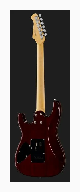 Harley Benton Fusion-III HH EB BK, profilo laterale del corpo