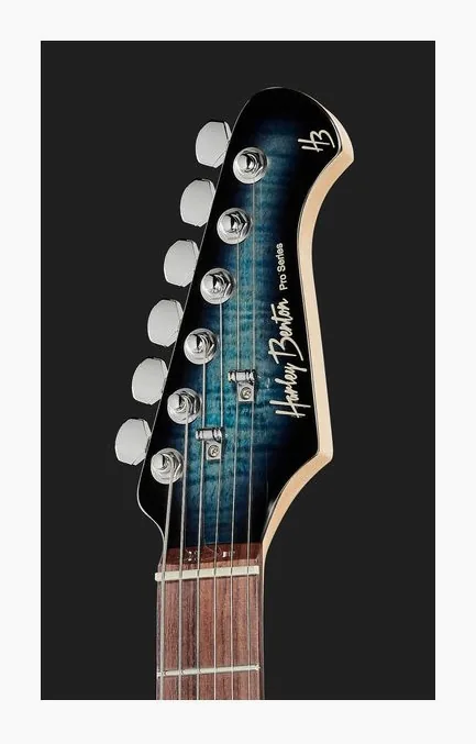 Harley Benton Fusion-III HSH EB FBLB, capotasto e prime posizioni della tastiera