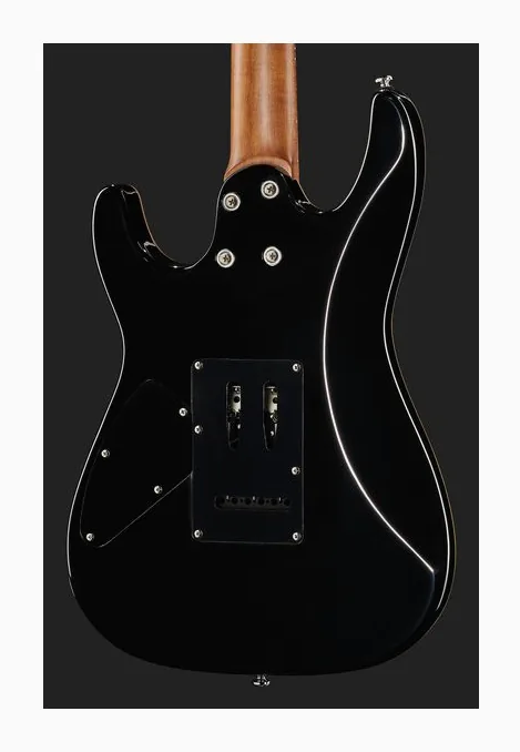 Harley Benton Fusion-III HSH Roasted FBLB, paletta con meccaniche e logo