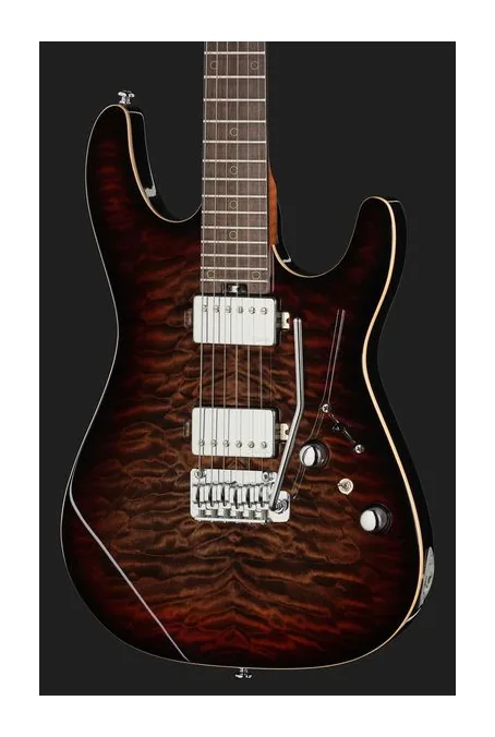 Harley Benton Fusion-IV HH RW QDG, capotasto e prime posizioni della tastiera