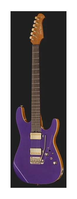 Harley Benton Fusion-IV HH RW PM, corpo e verniciatura in primo piano