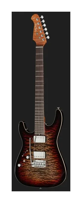 Harley Benton Fusion-IV HH LH RW QDG, vista posteriore del corpo