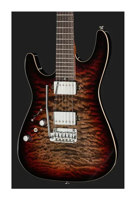 Harley Benton Fusion-IV HH LH RW QDG, paletta con meccaniche e logo
