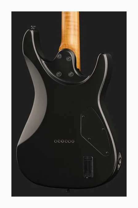 Harley Benton Fusion-IV HH LH MN HT EMG SBK, manico e tastiera visti di lato