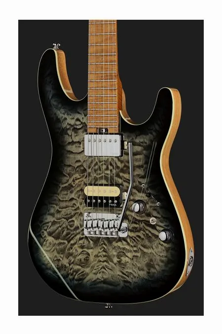 Harley Benton Fusion-IV HH MN QBKB, ponte e meccaniche di intonazione