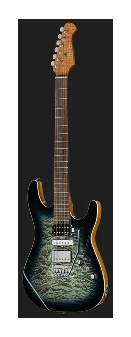 Harley Benton Fusion-IV HSH RW QBLB, selettore pickup e jack di uscita