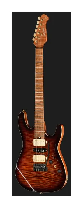 Harley Benton Fusion-IV HSH MN FBB, vista posteriore del corpo