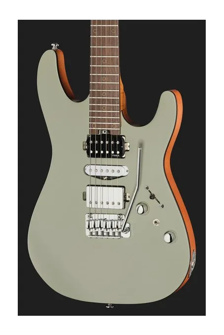 Harley Benton Fusion-IV HSH RW SGR, paletta con meccaniche e logo