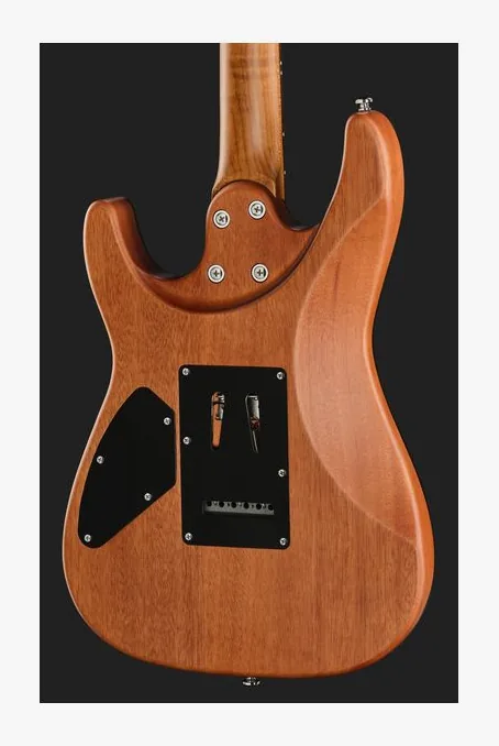 Harley Benton Fusion-IV HSH RW SGR, vista posteriore del corpo