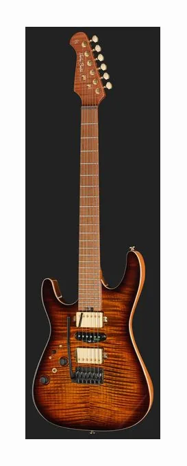 Harley Benton Fusion-IV HSH LH MN FBB, pickup e manopole dei controlli