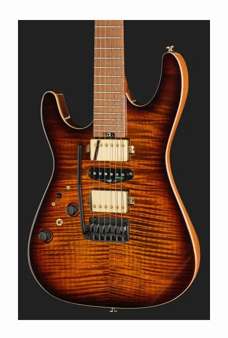 Harley Benton Fusion-IV HSH LH MN FBB, ponte e meccaniche di intonazione