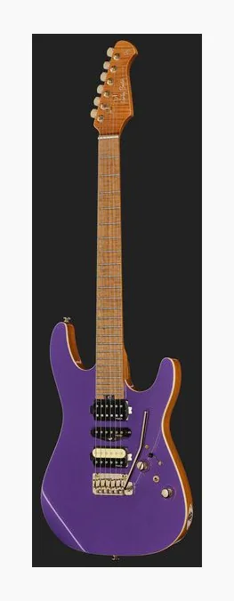 Harley Benton Fusion-IV HSH MN PM, paletta con meccaniche e logo