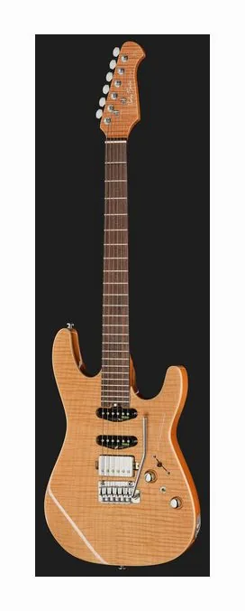 Harley Benton Fusion-IV HSS RW FNT, paletta con meccaniche e logo