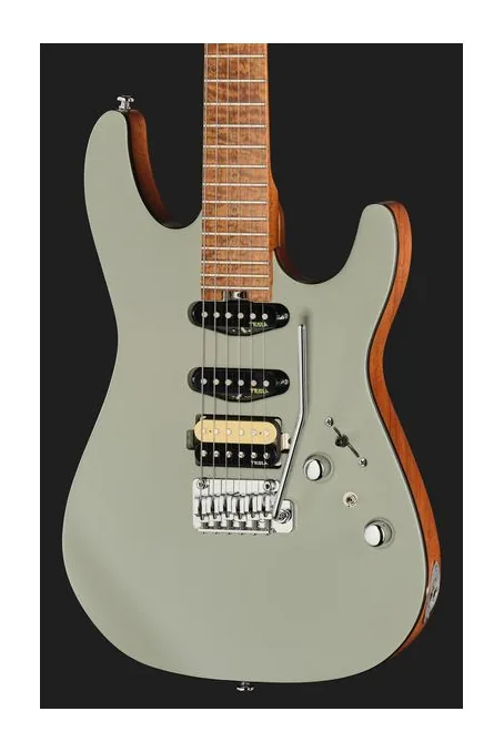 Harley Benton Fusion-IV HSS MN SGR, capotasto e prime posizioni della tastiera