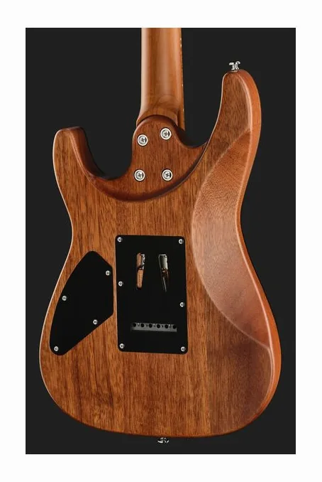 Harley Benton Fusion-IV HSS MN SGR, profilo laterale del corpo