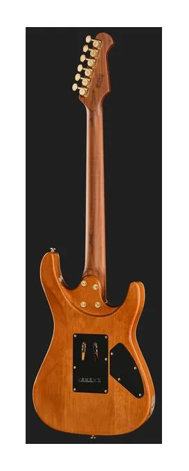 Harley Benton Fusion-IV HSS LH RW PM, curve del body viste dall'alto