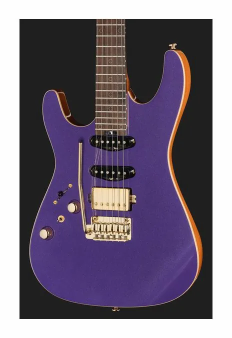 Harley Benton Fusion-IV HSS LH RW PM, capotasto e prime posizioni della tastiera