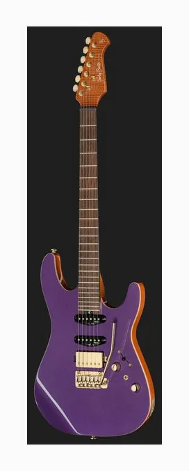 Harley Benton Fusion-IV HSS RW PM, paletta con meccaniche e logo
