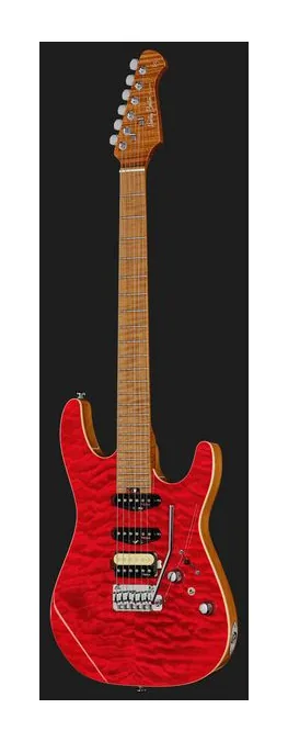 Harley Benton Fusion-IV HSS MN QRG, vista posteriore del corpo