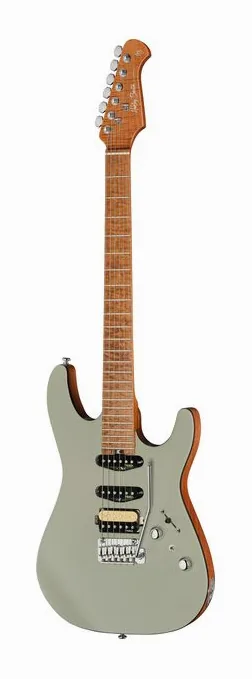 Harley Benton Fusion-IV HSS MN SGR visto di fronte
