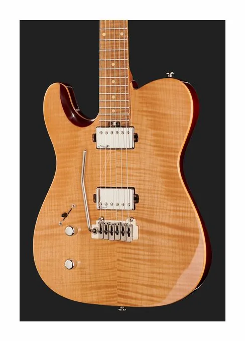 Harley Benton Fusion-T HH LH Roasted FNT, selettore pickup e jack di uscita