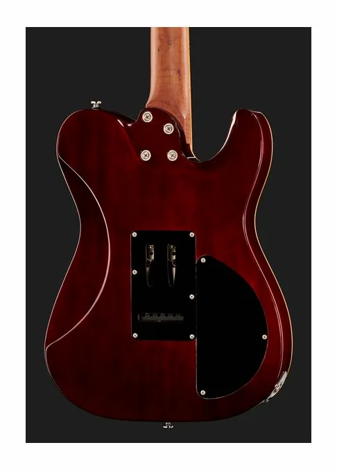 Harley Benton Fusion-T HH LH Roasted FNT, profilo laterale del corpo