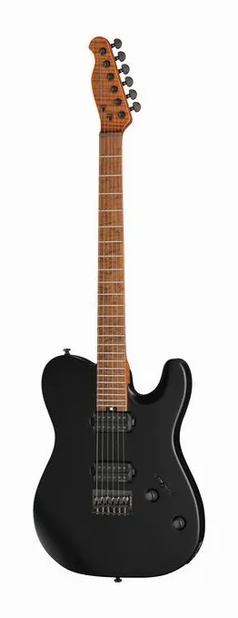 Harley Benton Fusion-T II EMG MN HT SBK inquadrato di fronte su sfondo neutro