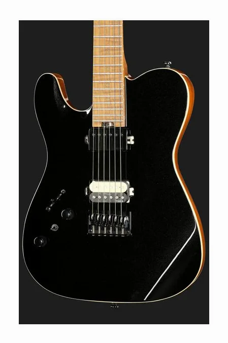 Harley Benton Fusion-T II HH LH MN HT BM, corpo e verniciatura in primo piano