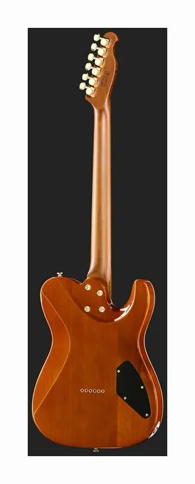 Harley Benton Fusion-T II HH LH RW HT FBB, profilo laterale del corpo