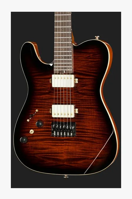 Harley Benton Fusion-T II HH LH RW HT FBB, capotasto e prime posizioni della tastiera