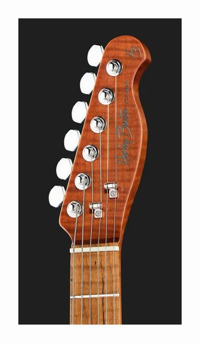 Harley Benton Fusion-T II HH MN HT SGR, curve del body viste dall'alto