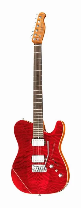Harley Benton Fusion-T II HH RW QRB fotografato frontalmente