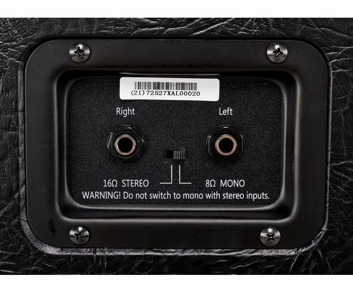 Harley Benton G212 Celestion V30, pannello dei controlli in primo piano