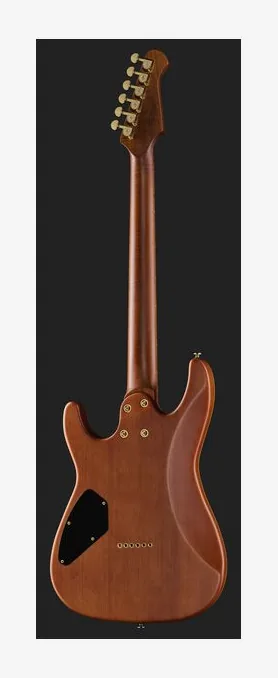 Harley Benton Guitar MAX Fusion Signature WN, capotasto e prime posizioni della tastiera