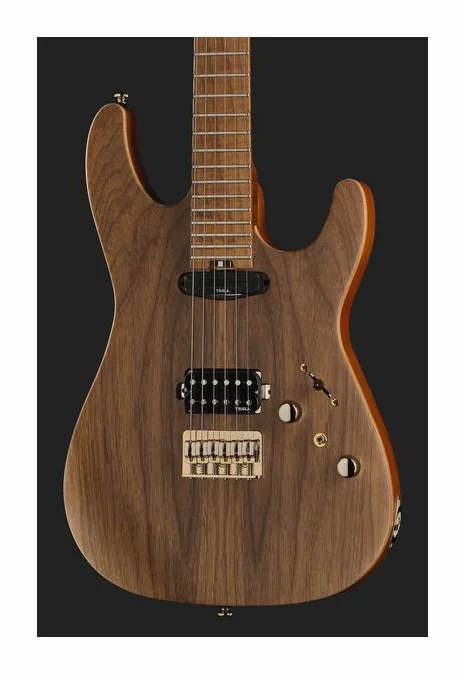 Harley Benton Guitar MAX Fusion Signature WN, curve del body viste dall'alto
