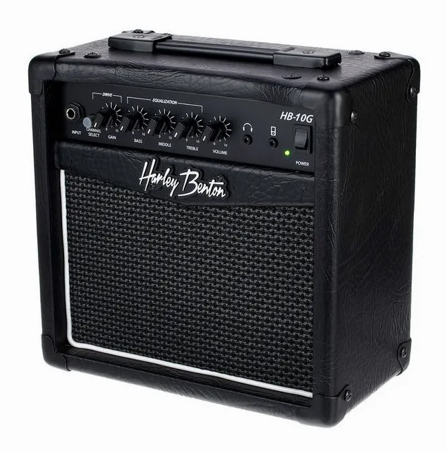 Harley Benton HB-10G in primo piano frontale