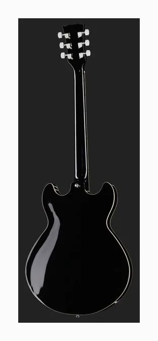 Harley Benton HB-35 BK Vintage Series w/Bag, paletta con meccaniche e logo