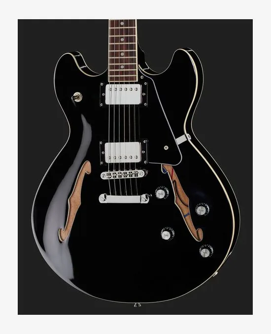 Harley Benton HB-35 BK Vintage Series w/Bag, selettore pickup e jack di uscita
