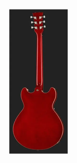 Harley Benton HB-35Plus LH Cherry, paletta con meccaniche e logo