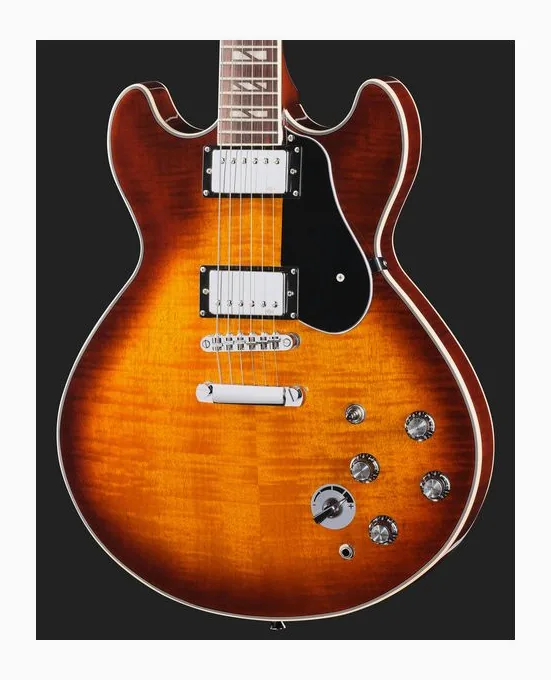 Harley Benton HB-35Plus Rotary VS, corpo e verniciatura in primo piano