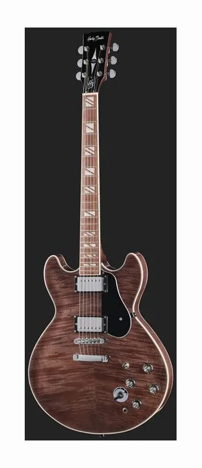 Harley Benton HB-35Plus Rotary TBK, paletta con meccaniche e logo