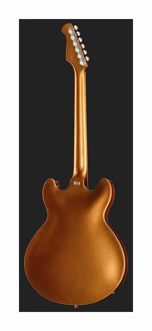 Harley Benton HB-35TL Tesla Golden Mist, capotasto e prime posizioni della tastiera