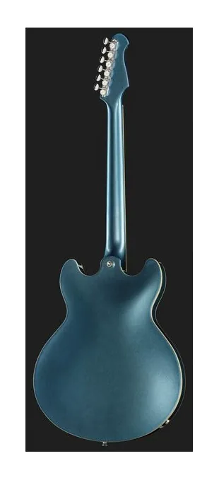Harley Benton HB-35TL Tesla LH Pelham Blue, paletta con meccaniche e logo
