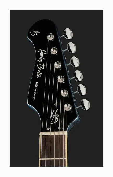 Harley Benton HB-35TL Tesla LH Pelham Blue, vista posteriore del corpo