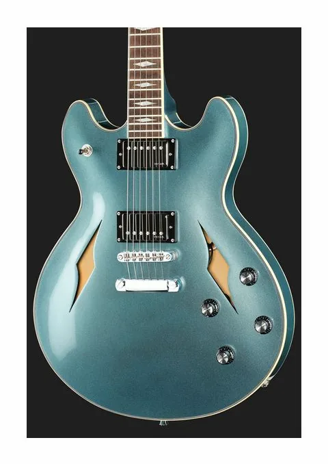 Harley Benton HB-35TL Tesla Pelham Blue, pickup e manopole dei controlli